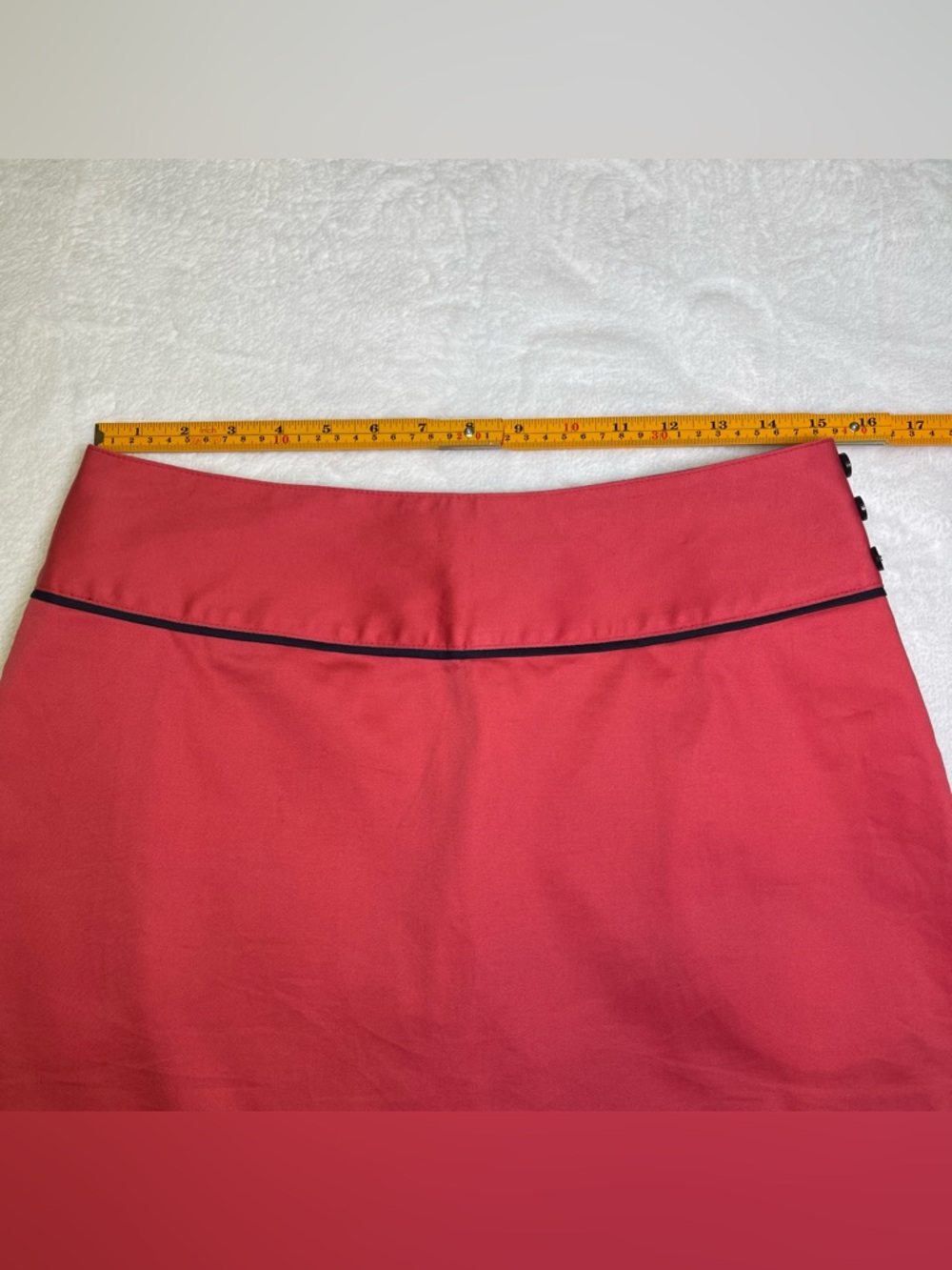 Sport Haley Women’s 8 Pink Skort w/ Navy Blue Piping Tennis Golf Sporty Pockets - Picture 7 of 10